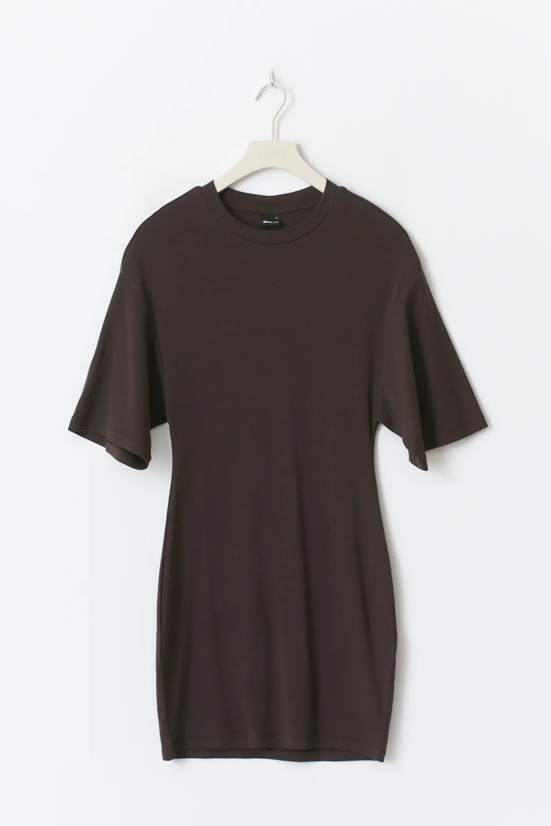 princess polly baby blue dress Brown Oversized T-shirt Short Sleeve Crew Neck main image 1