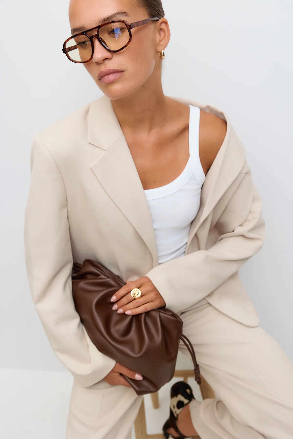 Twill blazer