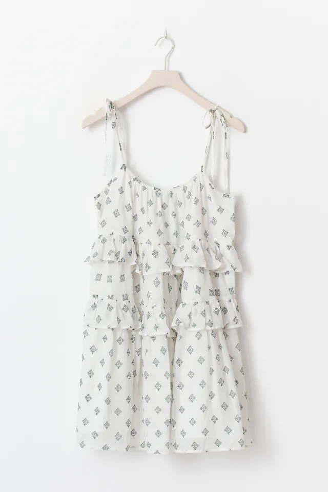 Trevia Frill Neckline Mini Dress