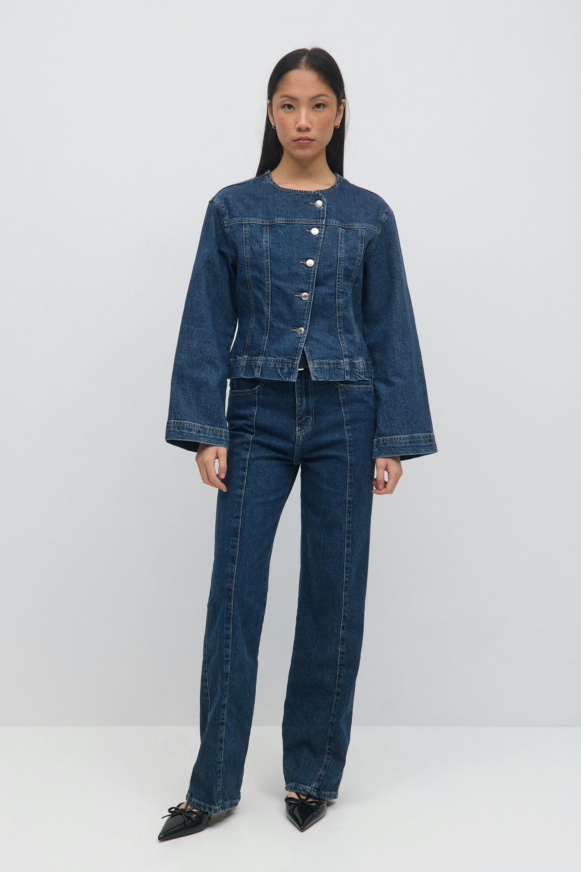 Ladies Jackets Trucker Denim Jacket Gina Tricot Gina Tricot Fold