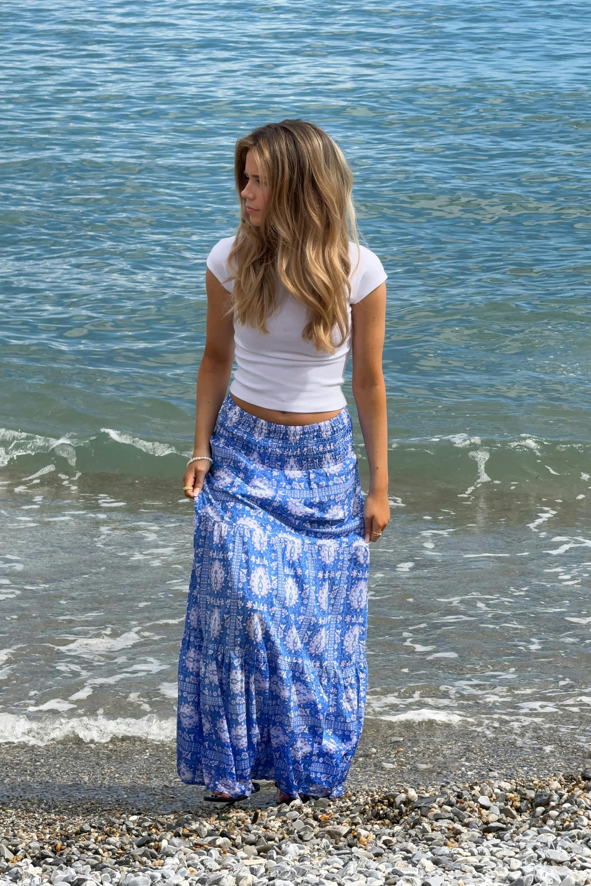 Y iconic boho maxi skirt