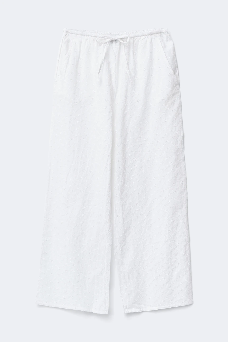 Broderie anglaise trousers