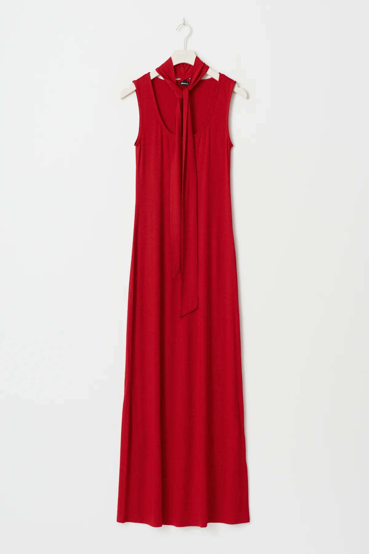 strapless open back dress Buy Red Hand Dyed Ajrakh Gown with Jacket and Scarf