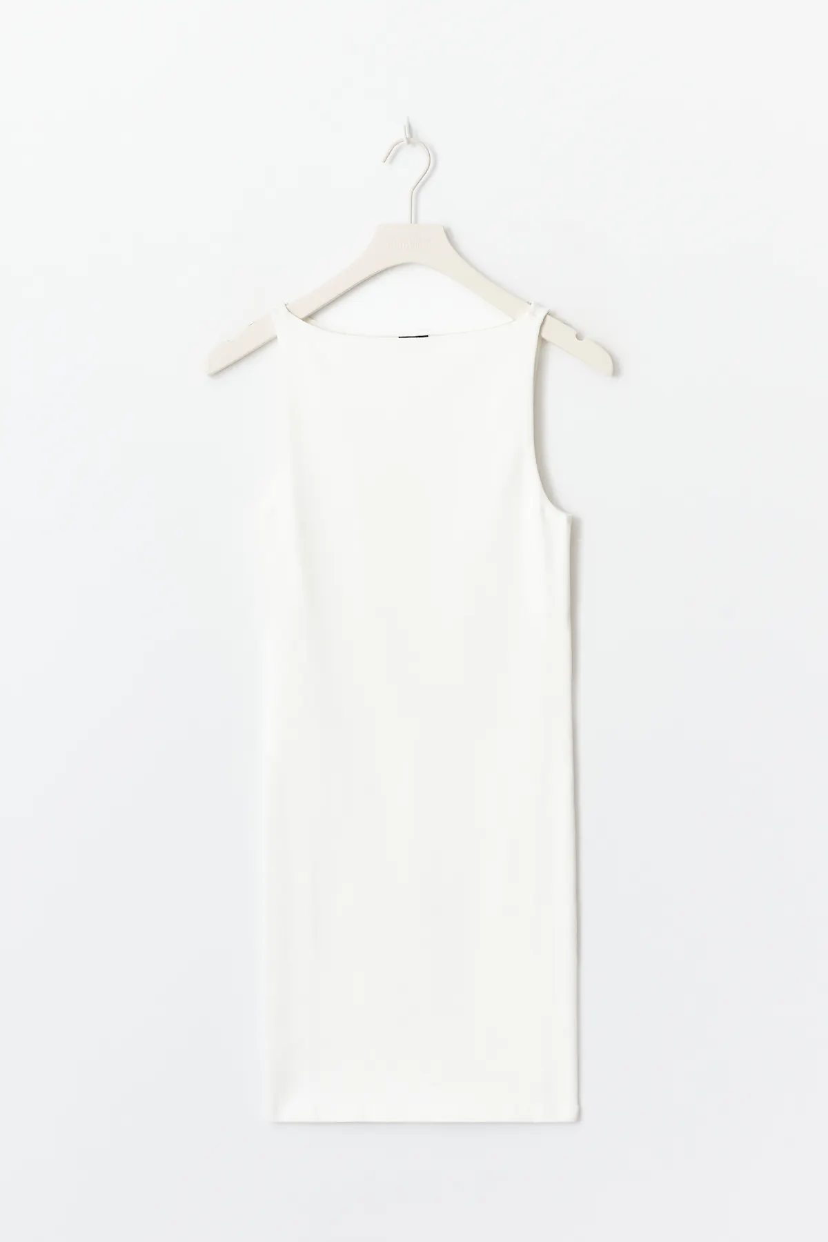 Boatneck mini dress - White - Women