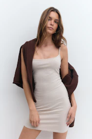 Basic Mini Slip Dress