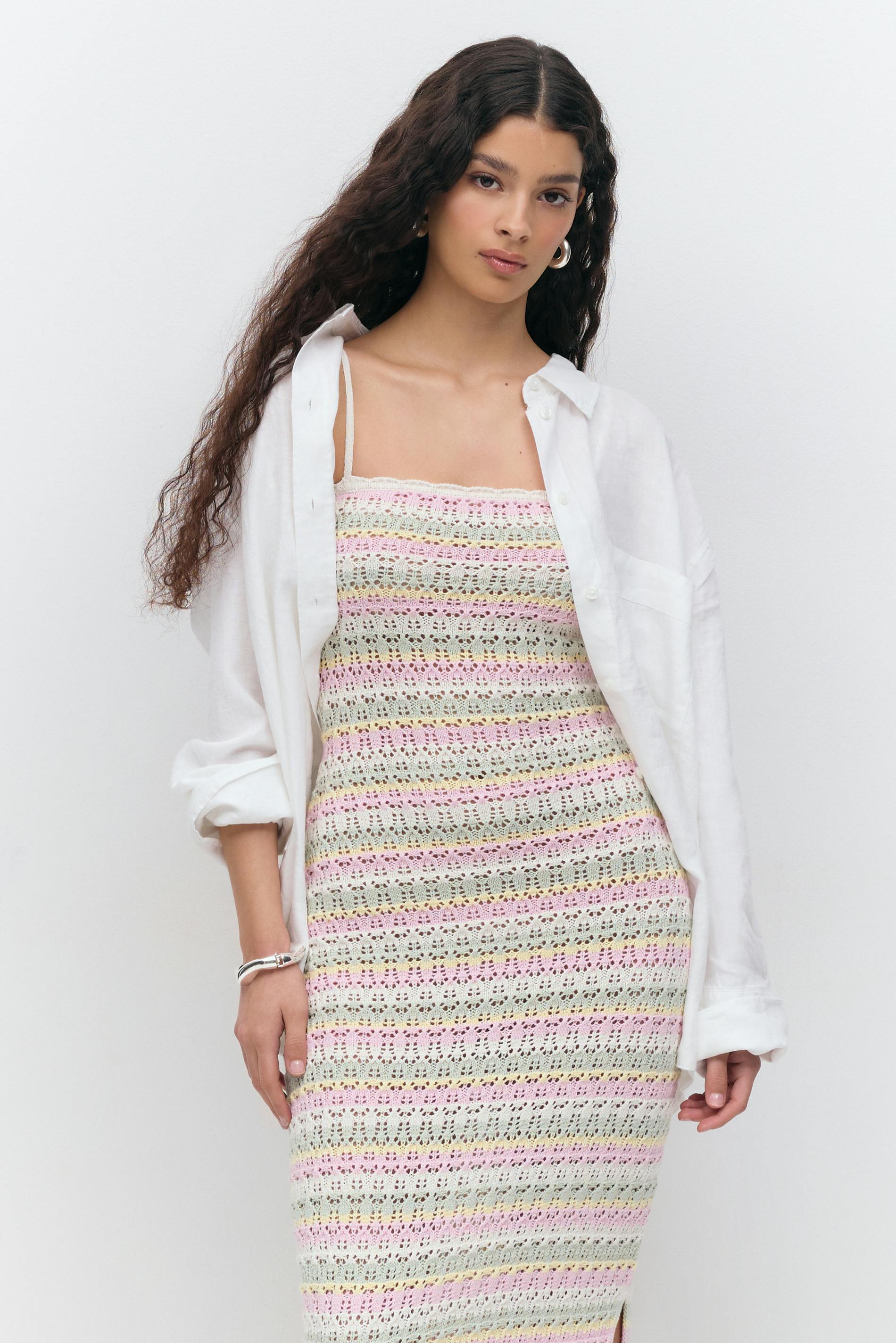 Läs mer om Gina Tricot - Knitted dress - Stickade klänningar - Grön - M - Dam