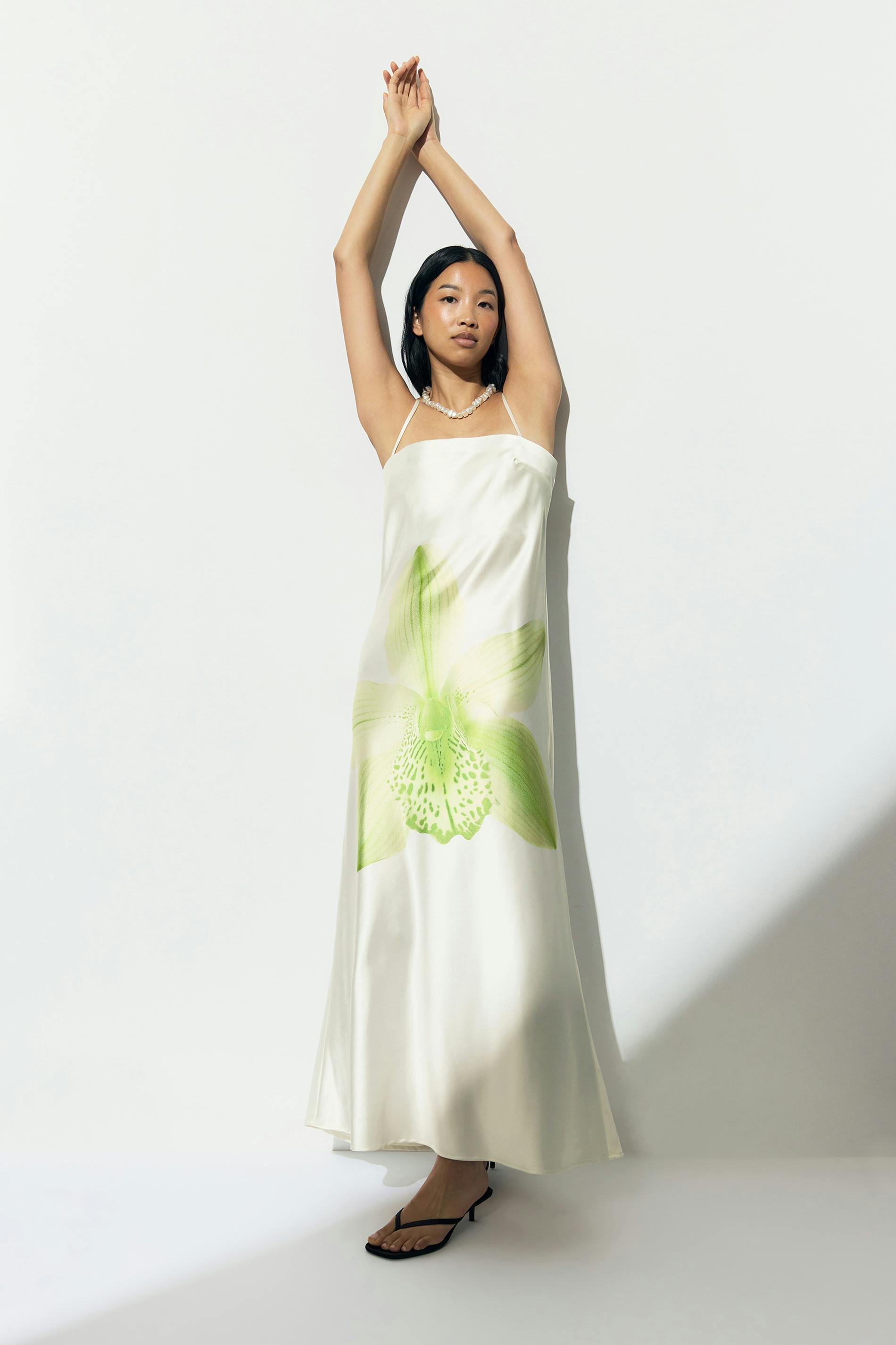 Gina Tricot - Satin dress - Robes en satin - Blanc - 38 - Femme