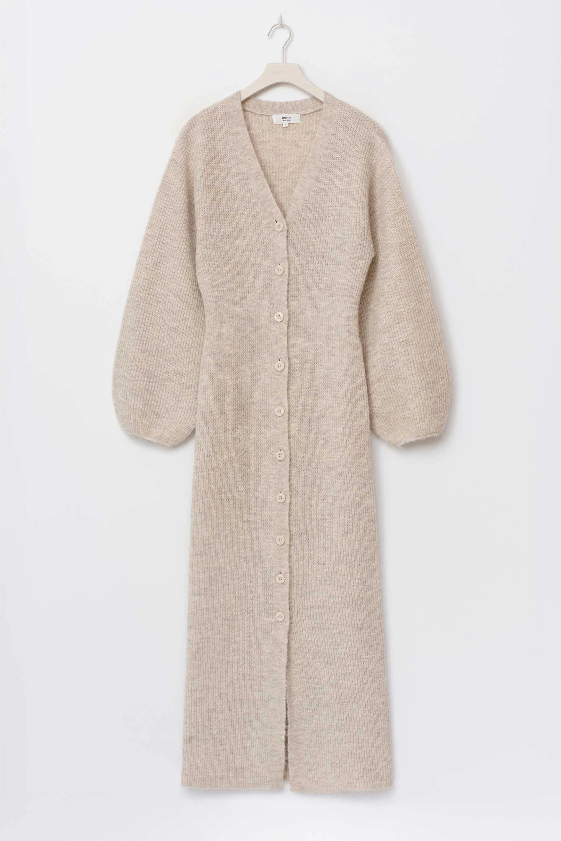 Gina Tricot Knitted button down dress klänningar dam – bild 4
