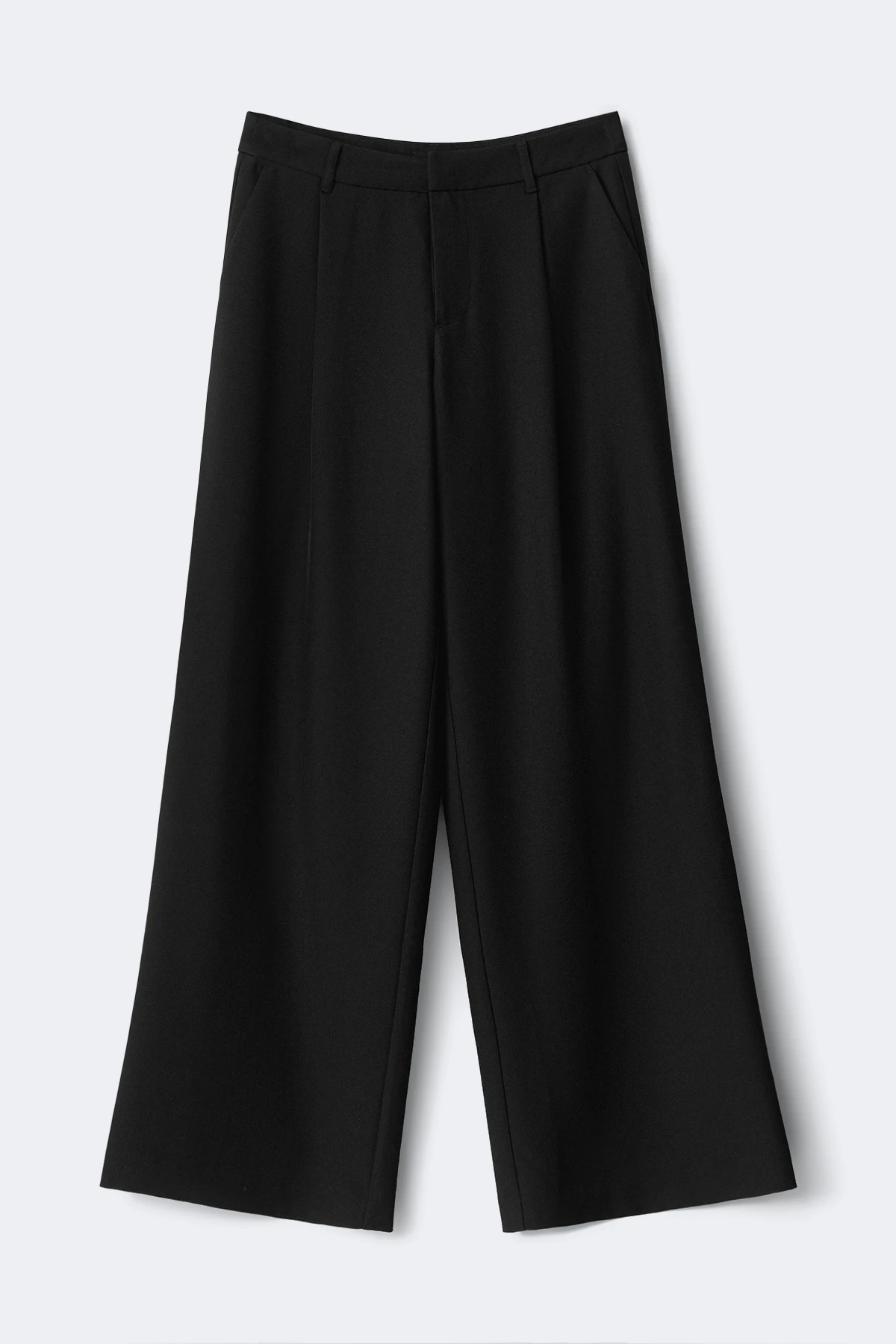 Gina Tricot Mid wide pleated trousers byxor dam