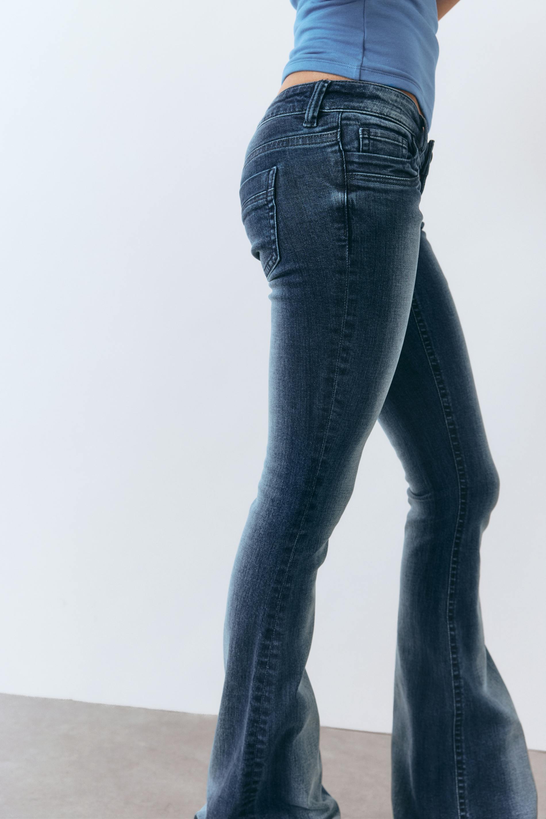 Scandi low waist bootcut jeans