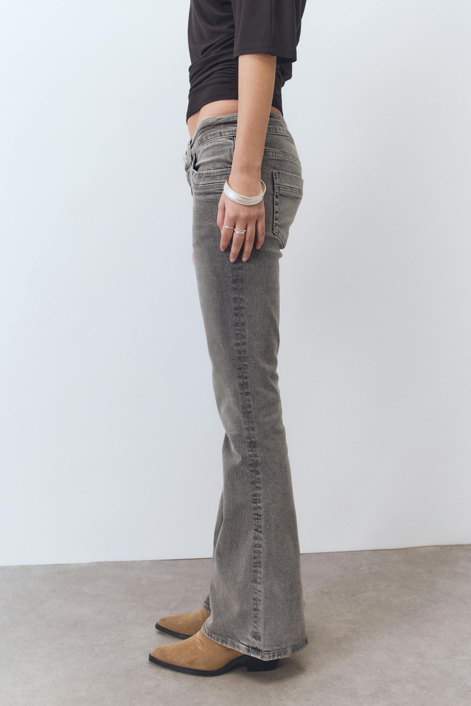Scandi low waist bootcut jeans