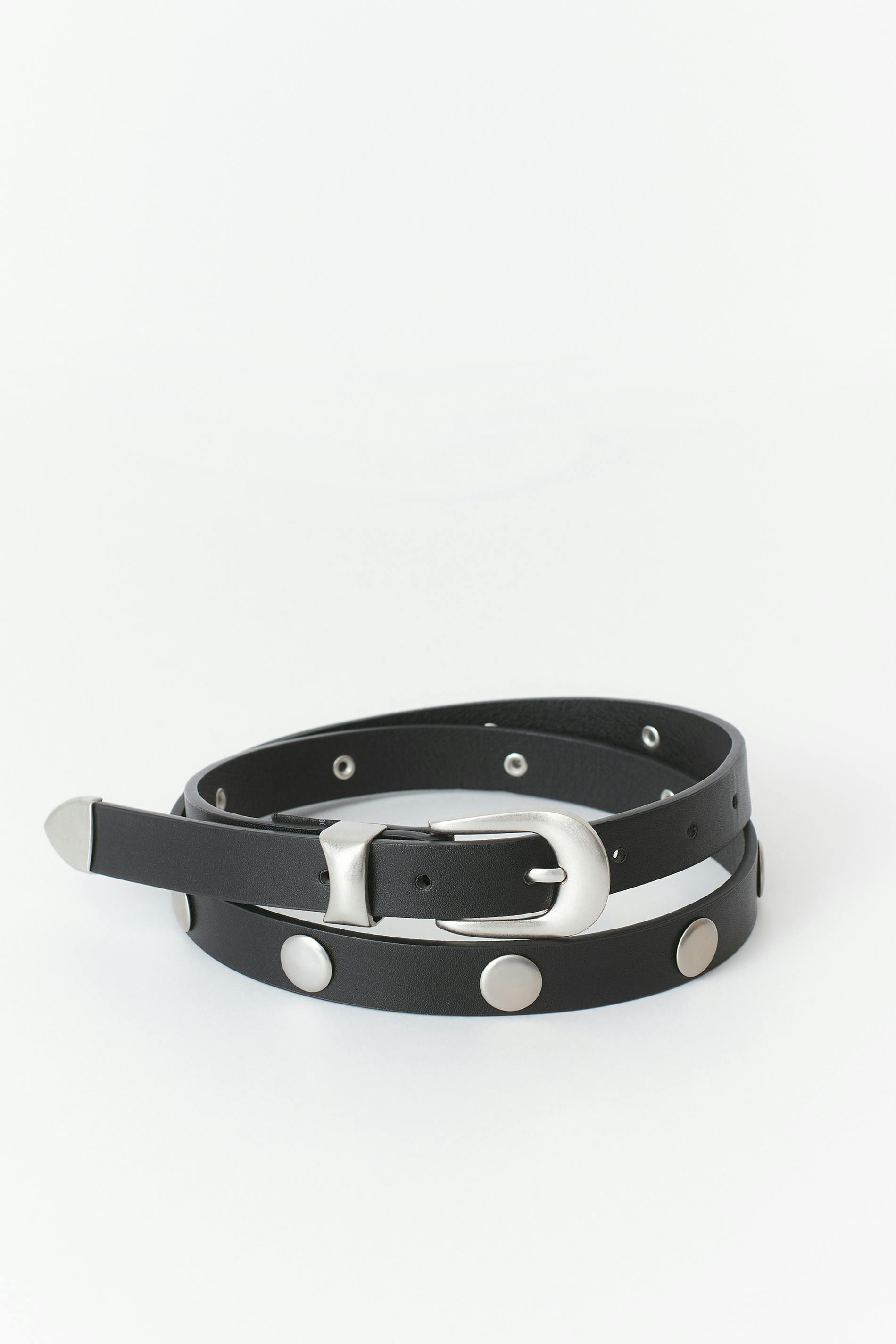 Stud detail belt Noir Femme Gina Tricot