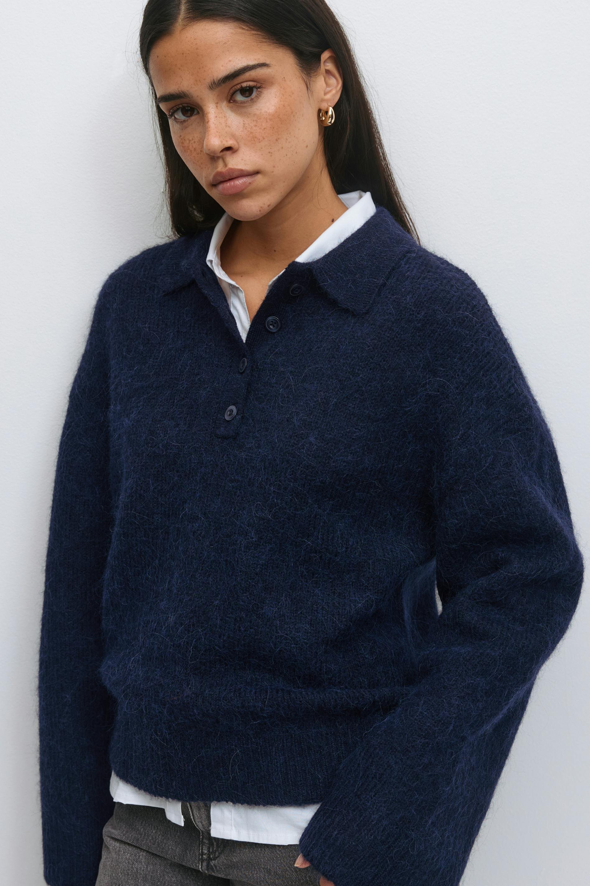 Alpaca blend knitted sweater