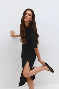 Ruched Tee Dress