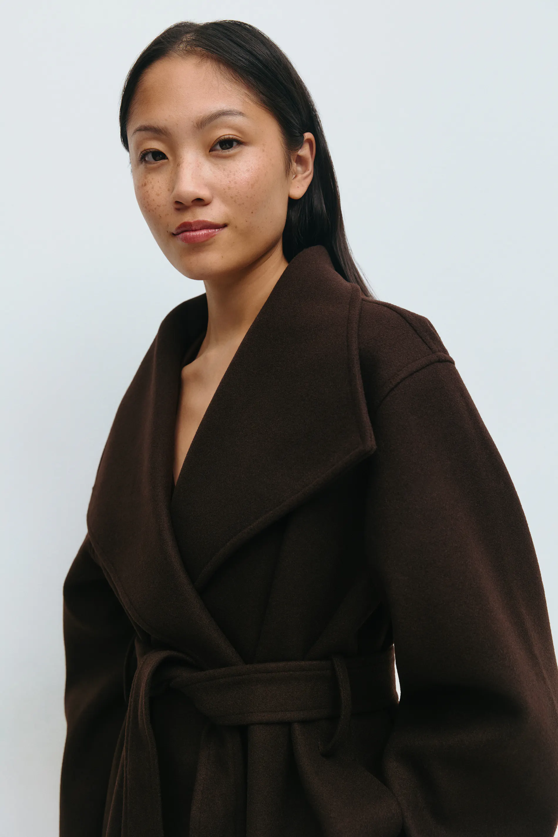 Gina Tricot - High neck short jacket - korte kåper - Brun - M - Dame