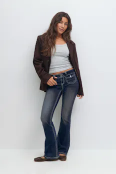 Front Pocket Bootcut Jeans