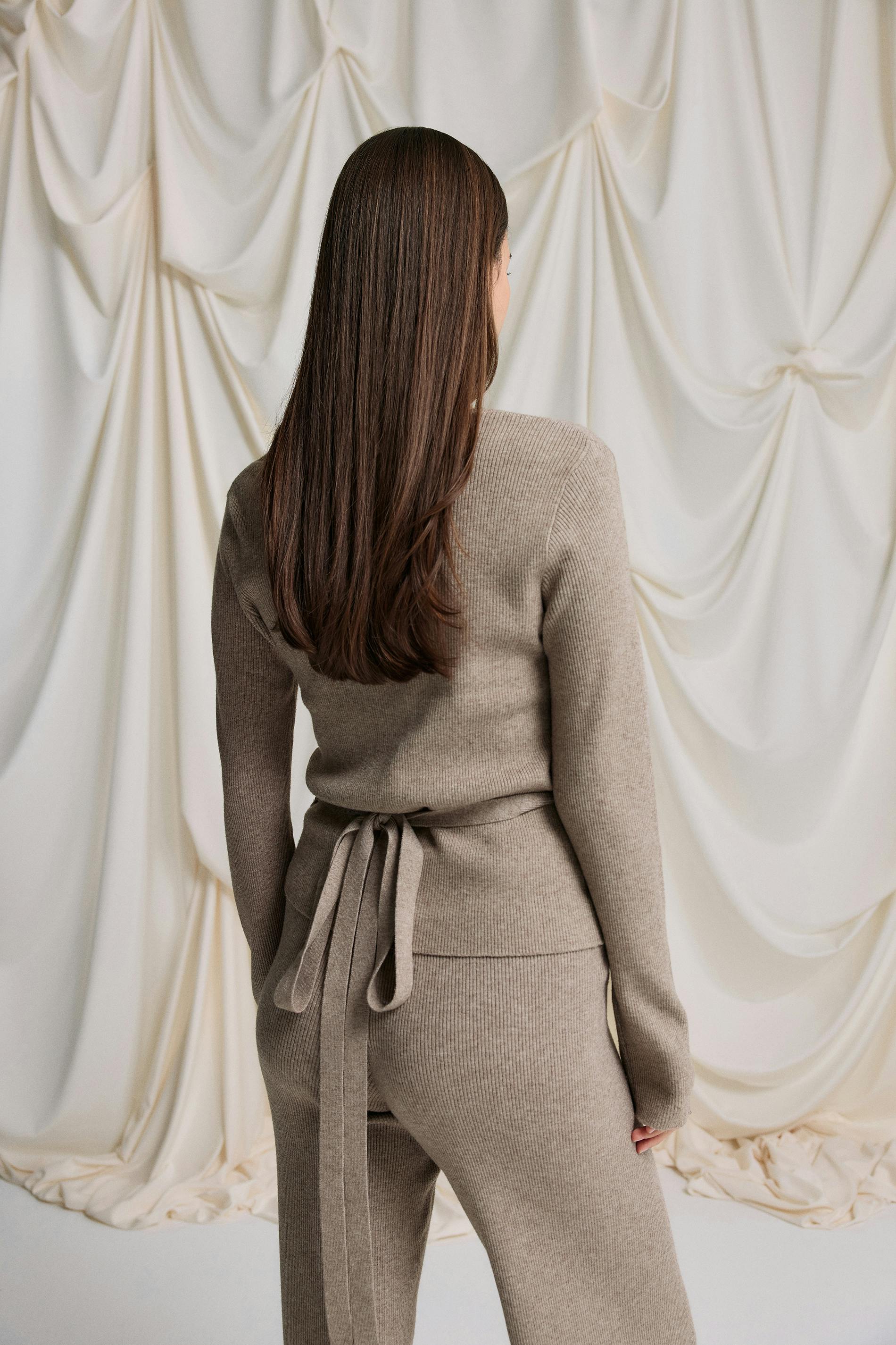 Knit Cardigan Women's Lounge Cardigan Knitted Loungewear Cardigan