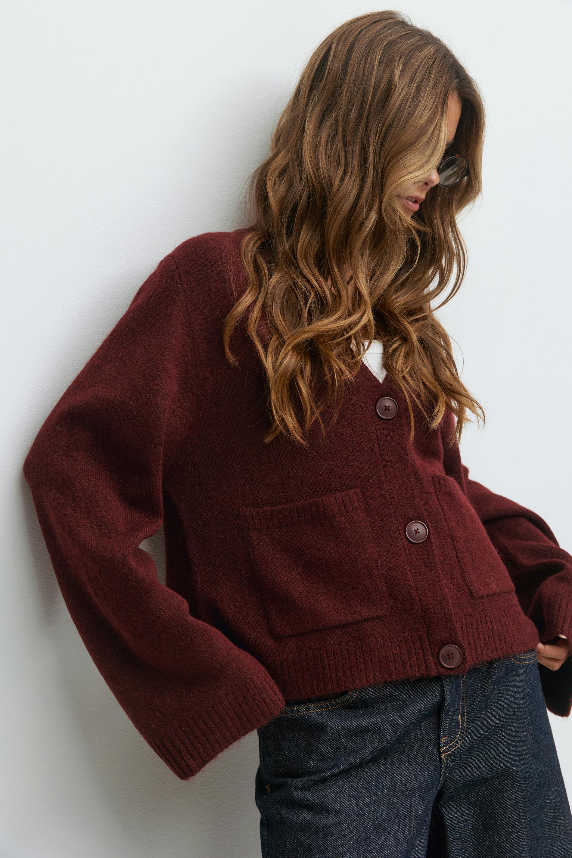 トップス ALPACA KNIT SHIRT CARDIGAN トップス ALPACA KNIT SHIRT CARDIGAN M LIDNM / Llife ONLINE