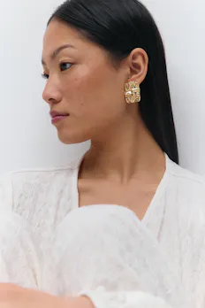 Crinkled Earrings