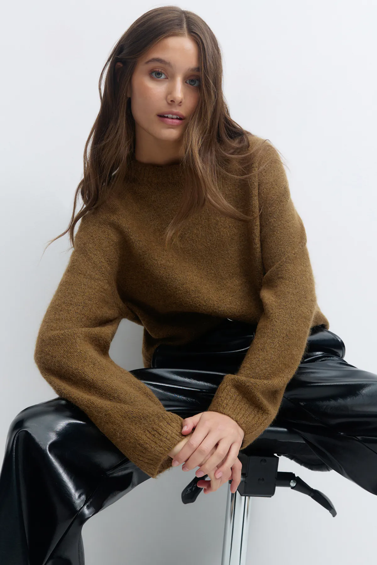 Gina Tricot Crew neck knitted sweater