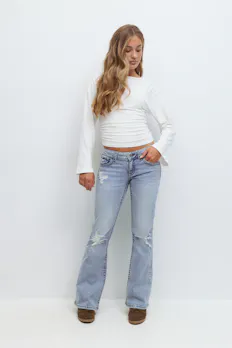 Chunky Low Flare Jeans