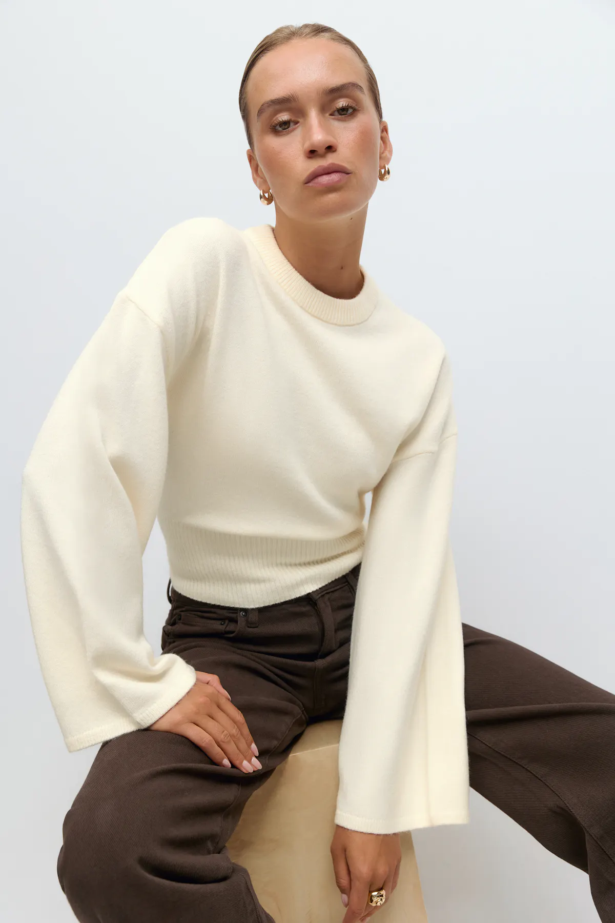 Gardenia Wide-Sleeve Top