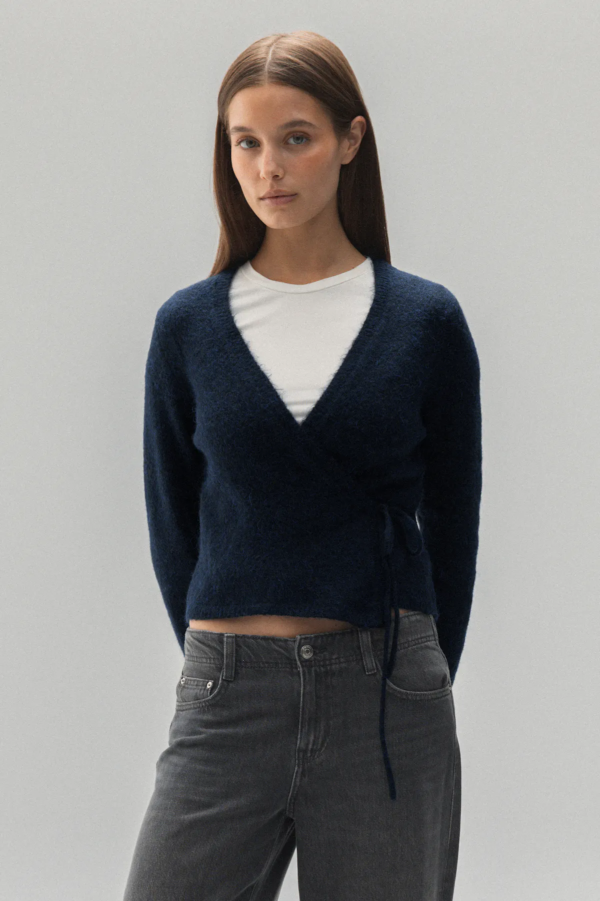 Knitted wrap Cardigan