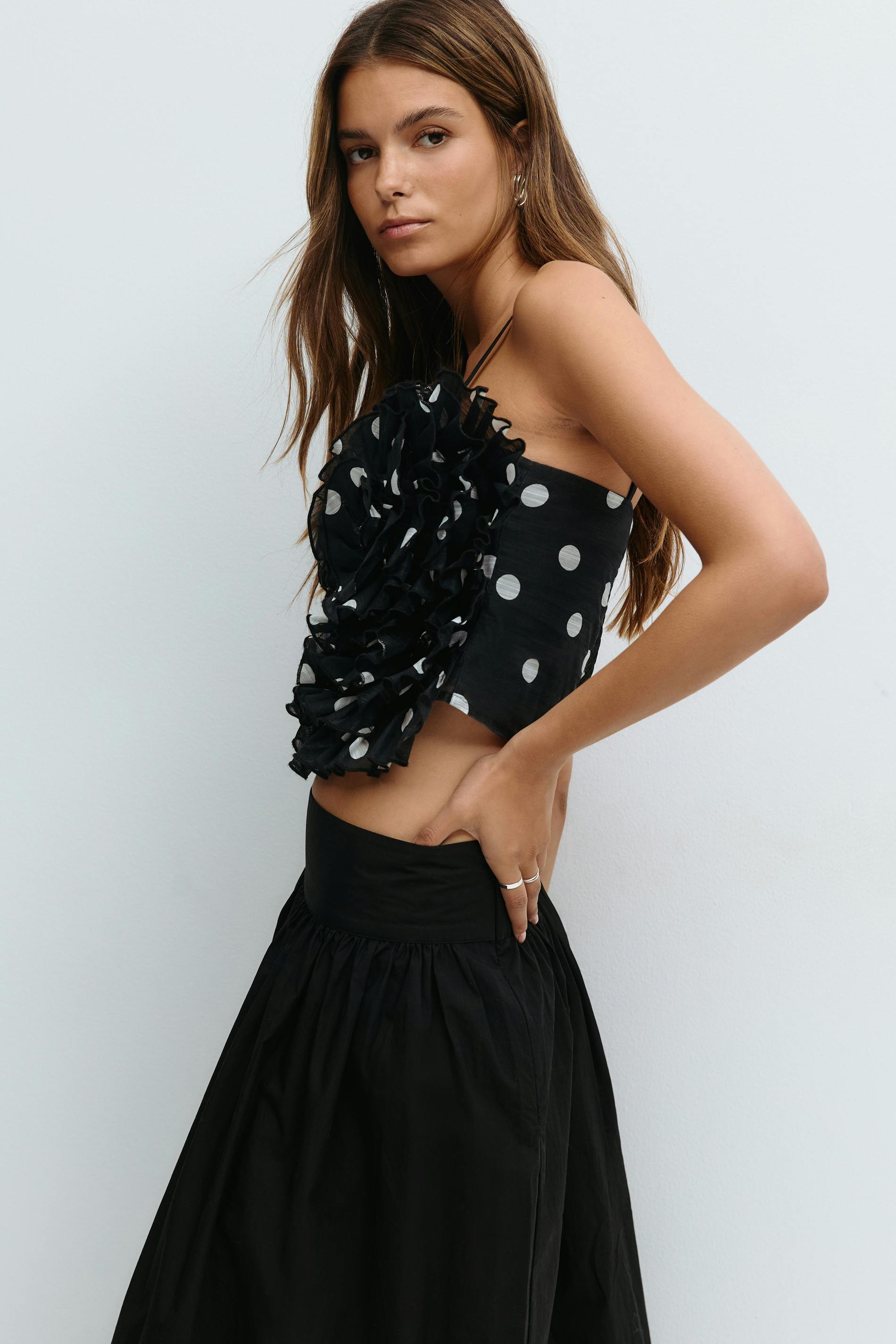Rose top - Black - Women - Gina Tricot