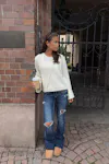 Low Rise Flare Jeans