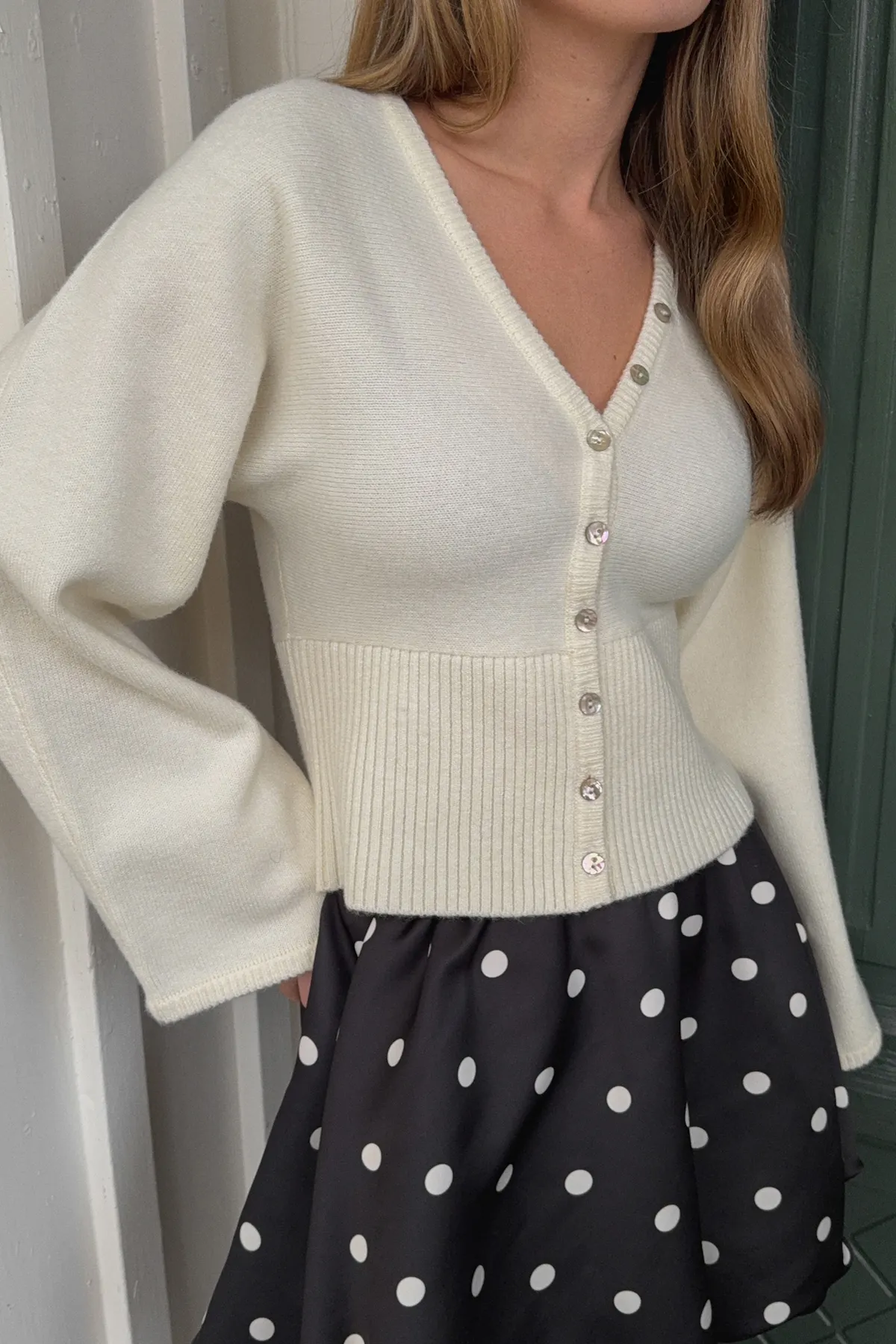 Gardenia fitted cardigan
