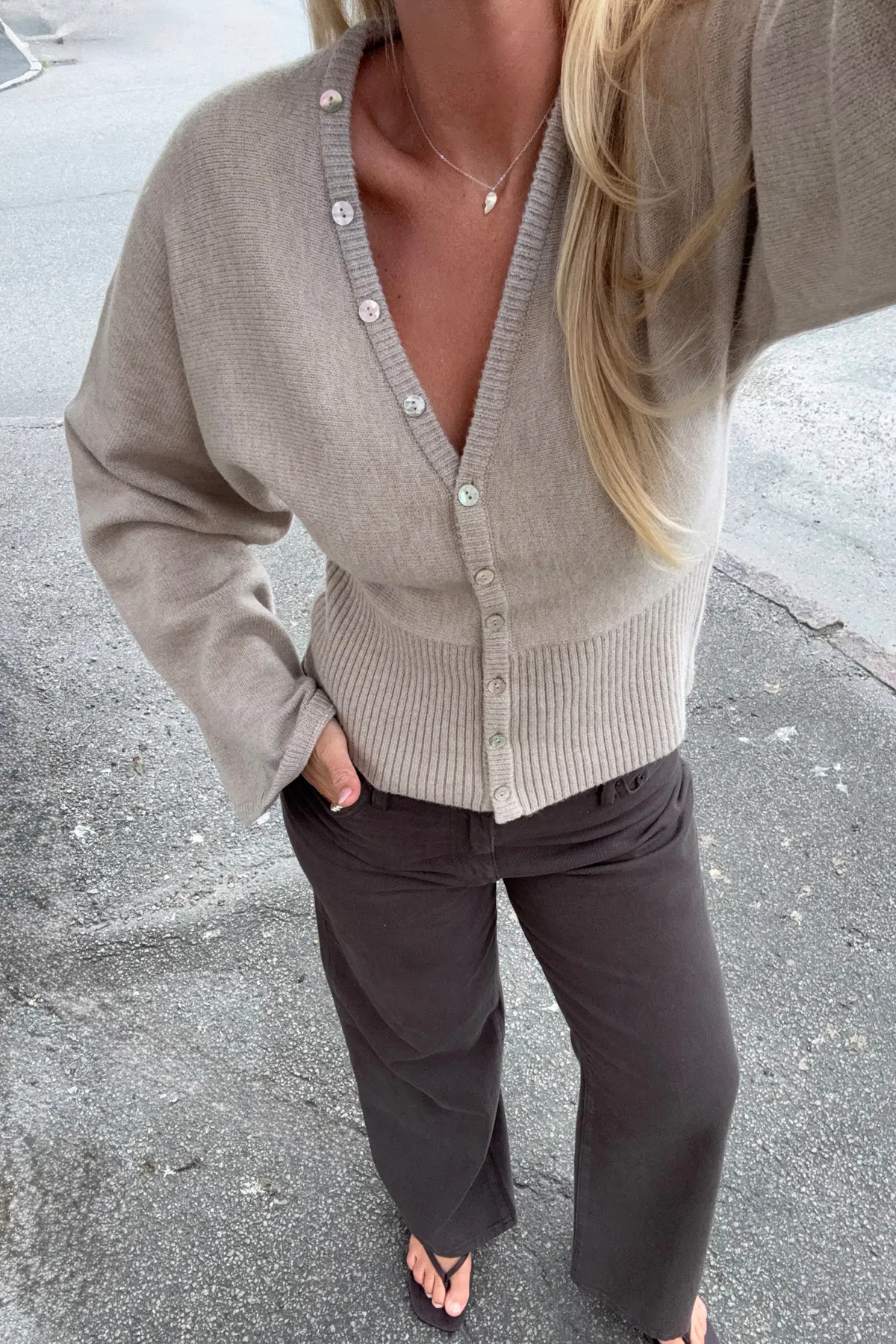 Fitted Waist Cardigan