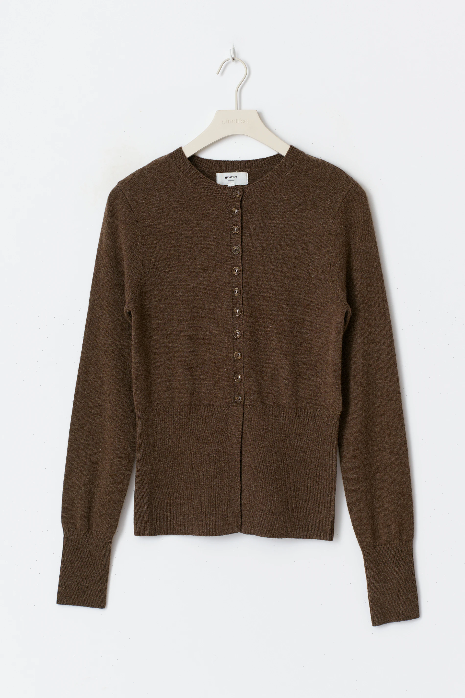 Gina Tricot Shaped knitted wool cardigan dam