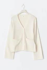 Merino wool knitted cardigan
