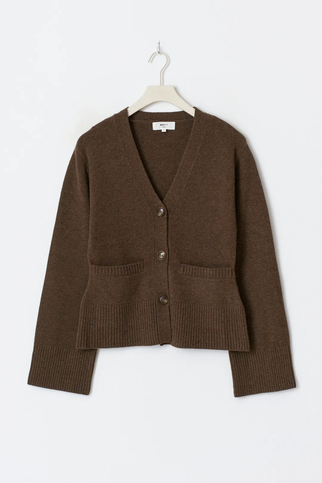 Cardigan Crème En Maille Tricot Torsadée À Boutons Et Manches Longues À