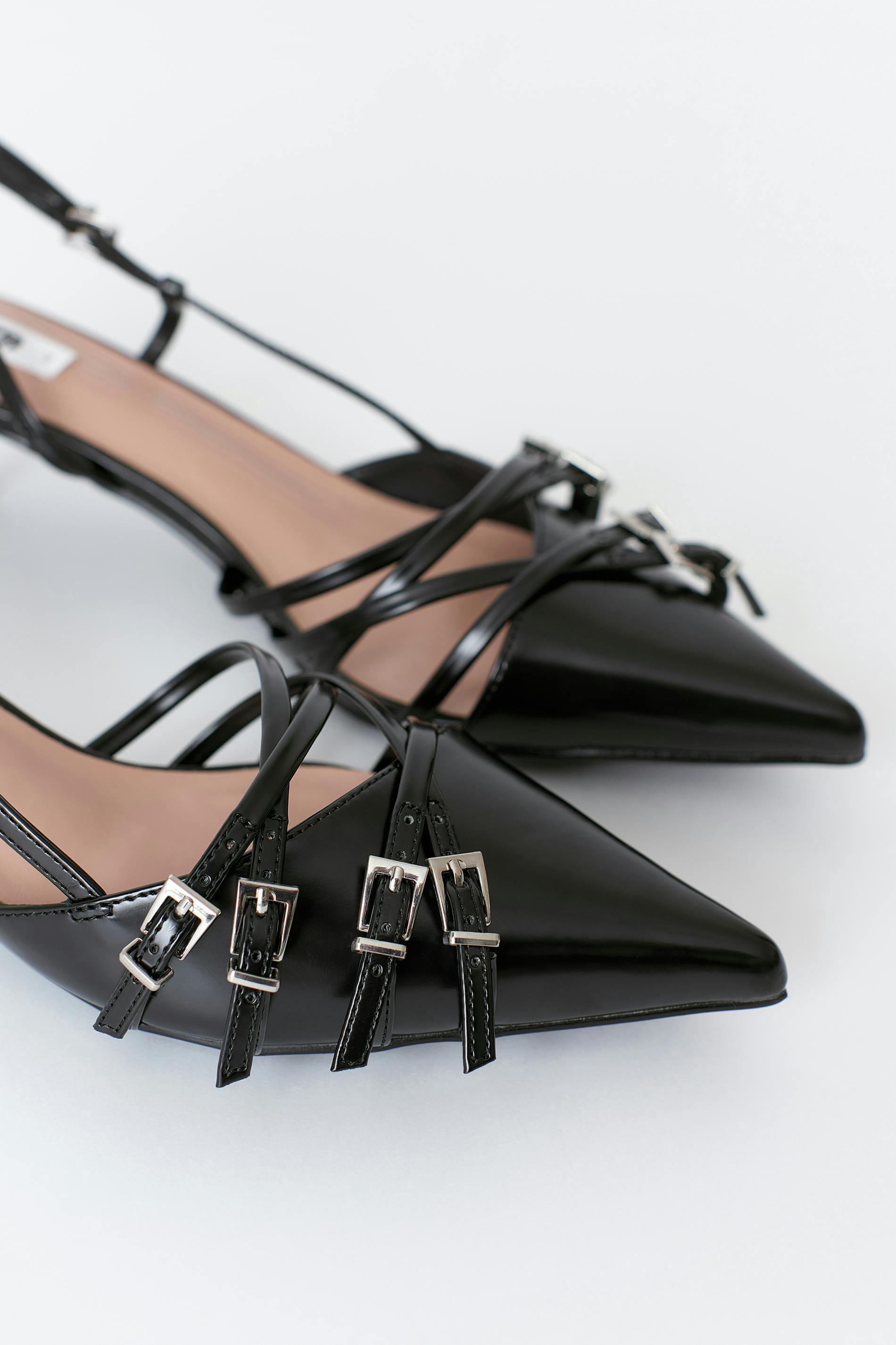 Strappy slingbacks