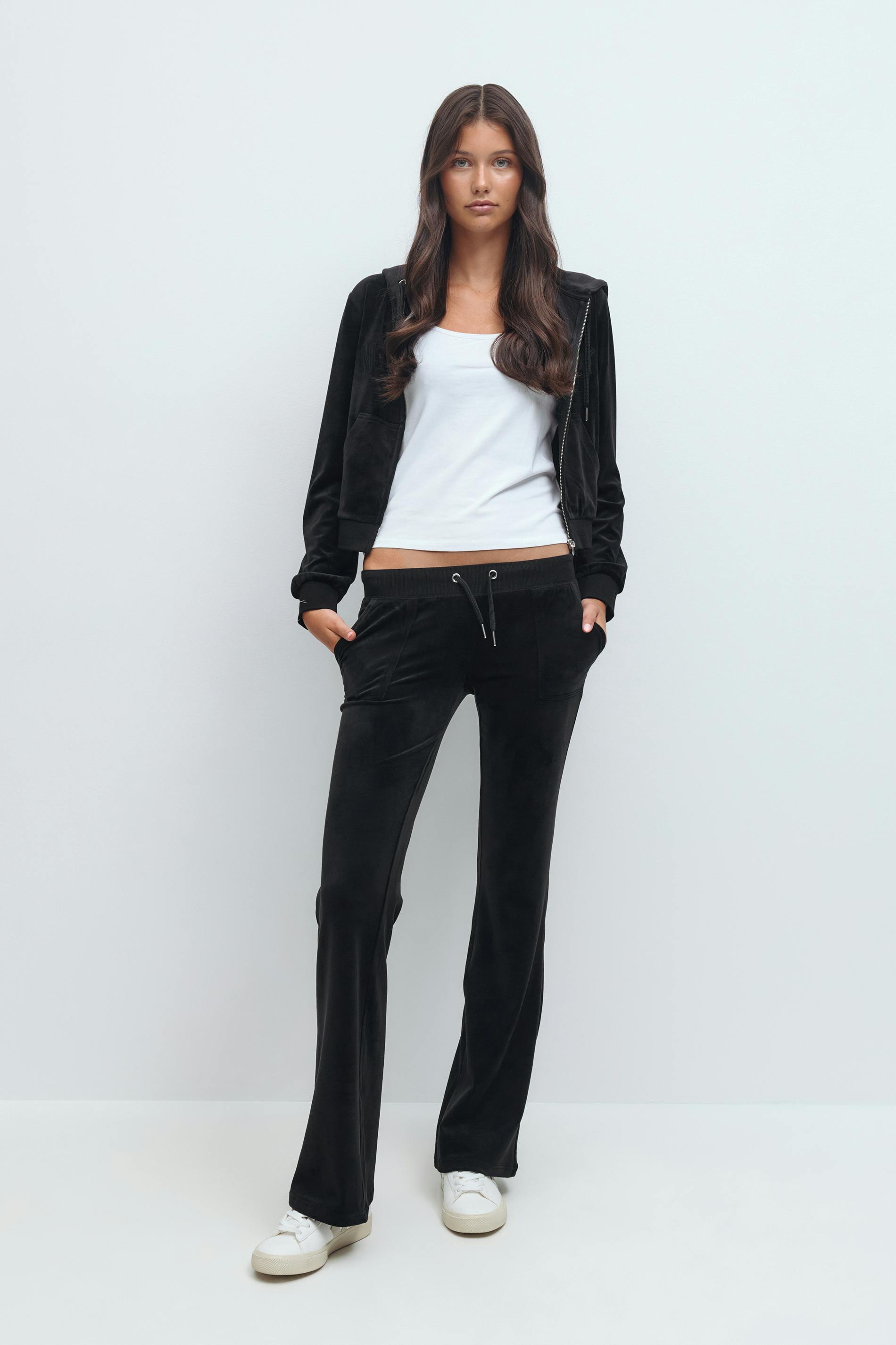 Gina Tricot - 14+ velour trousers - homewear - Noir - XS - Femme
