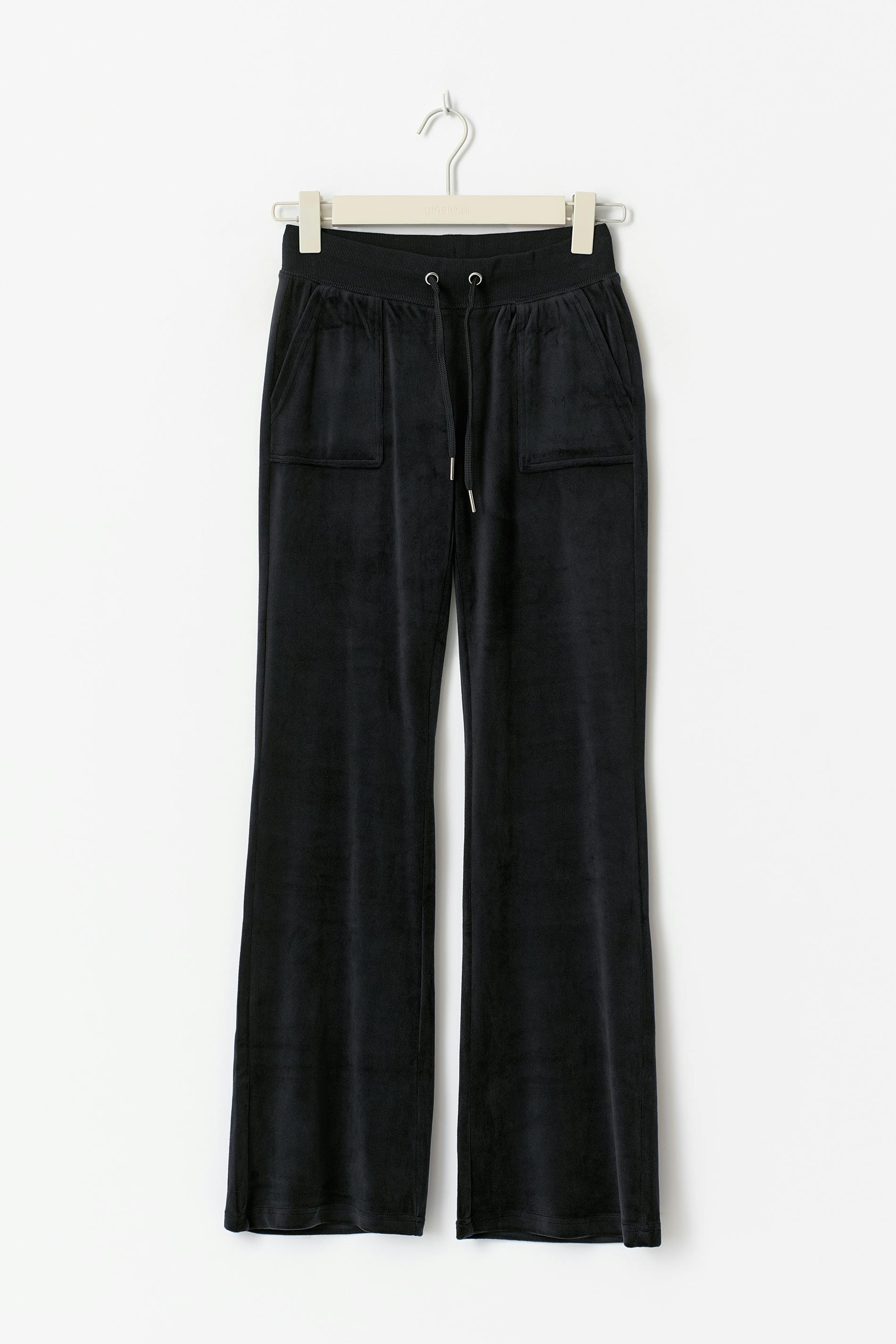 【PORTERNA】Calling Velvet Lounge Pants Herseas Women's Black Casual Lounge Pant Drawstring Waist