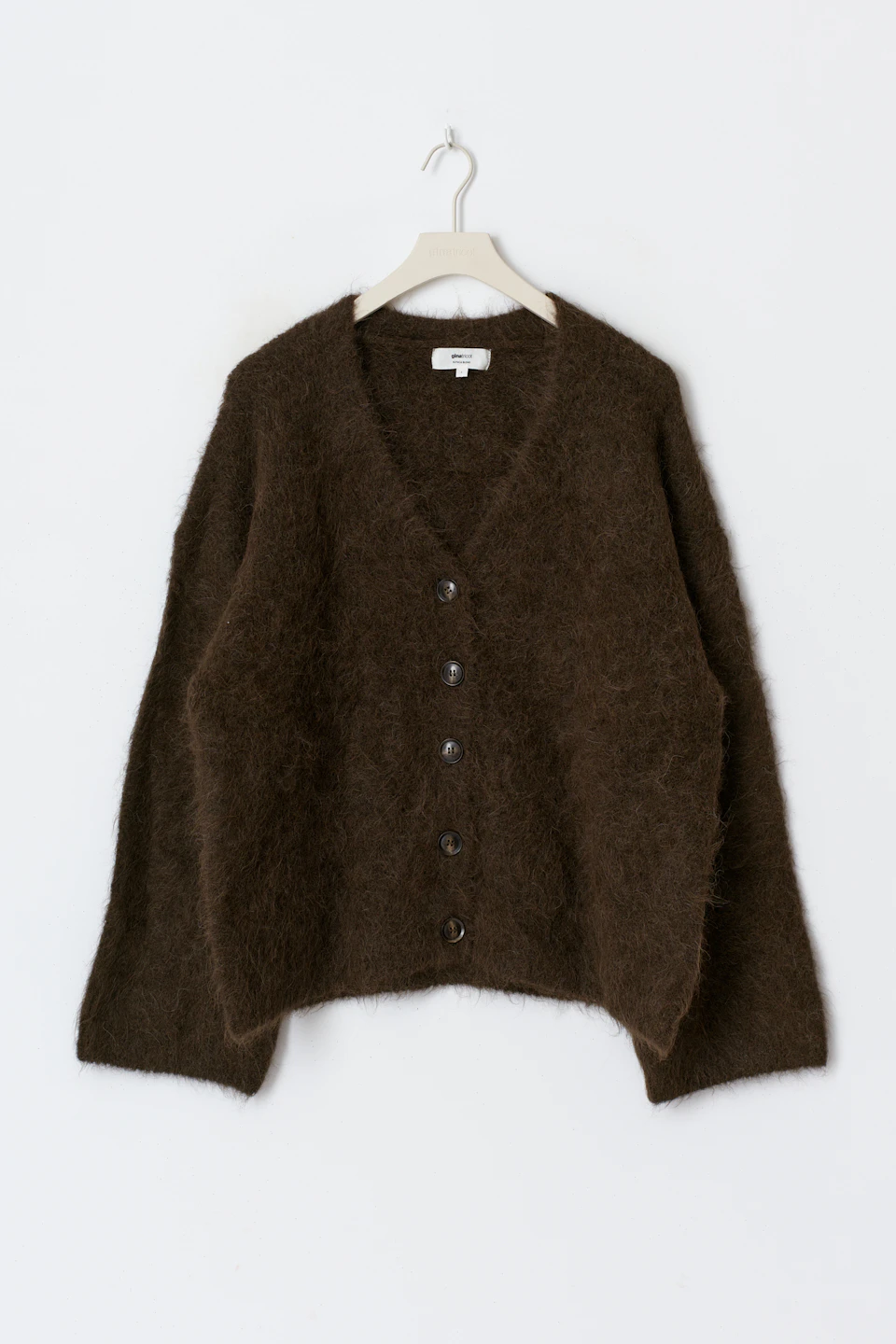 Alpaca blend knitted cardigan