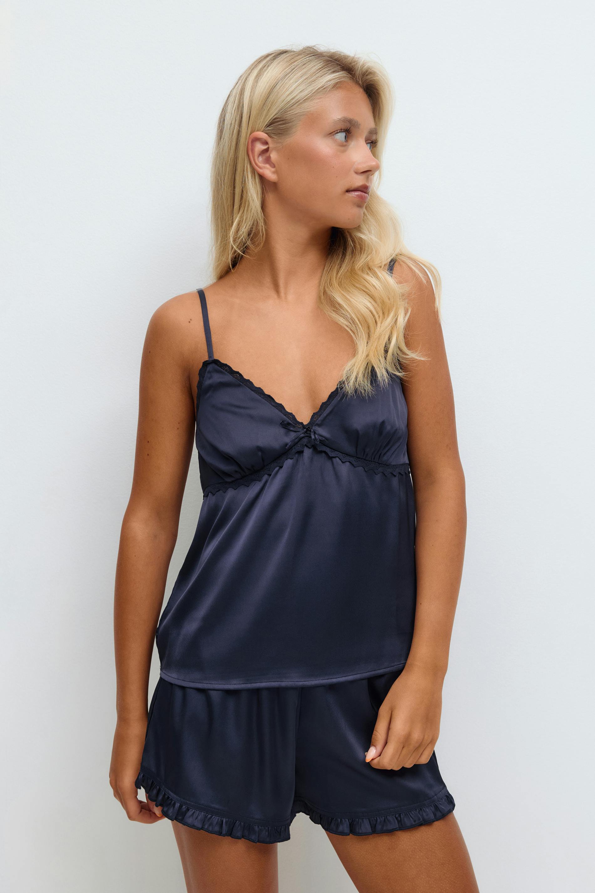 Gina Tricot - Y cute pj set - homewear - Bleu - XS - Femme
