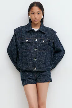 Tweed Denim Jacket