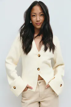 Knitted Sculptured Cardigan