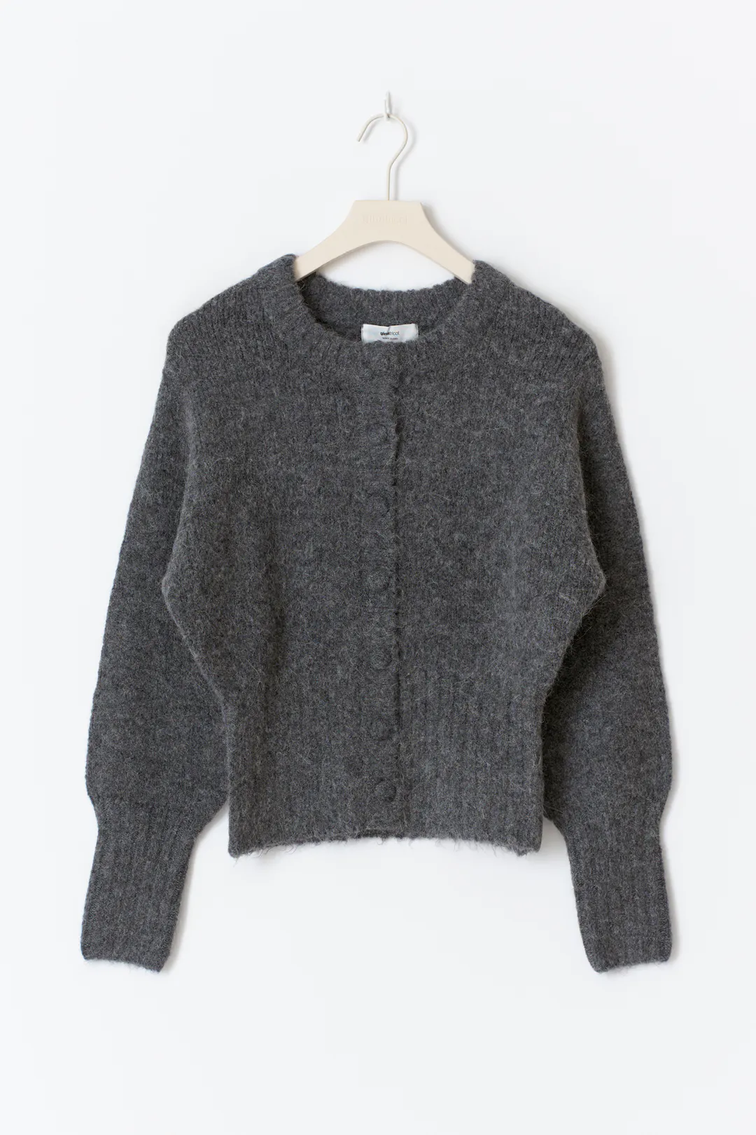 Knitted cardigan - Grey - Women - Gina Tricot