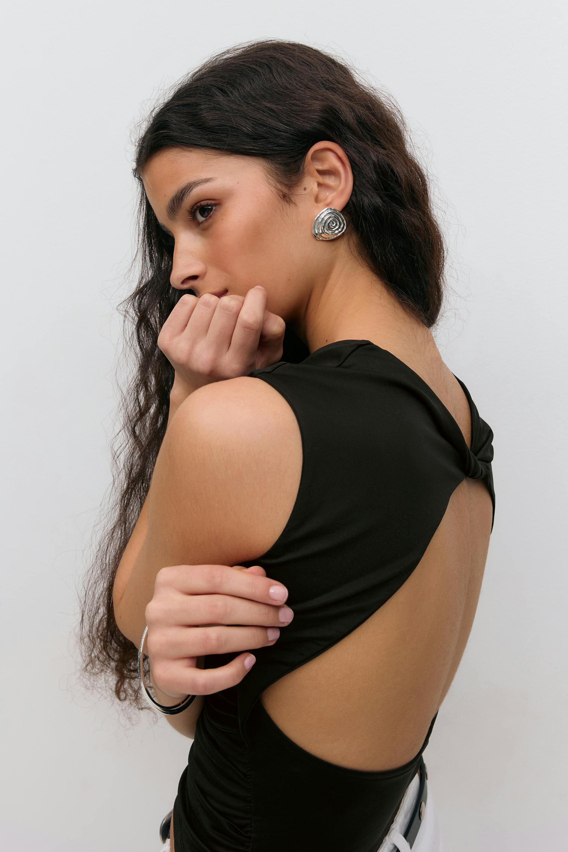 トップス gibous asymmetry off neck black Closed Asymmetric Tank Top Black | END. (CA)