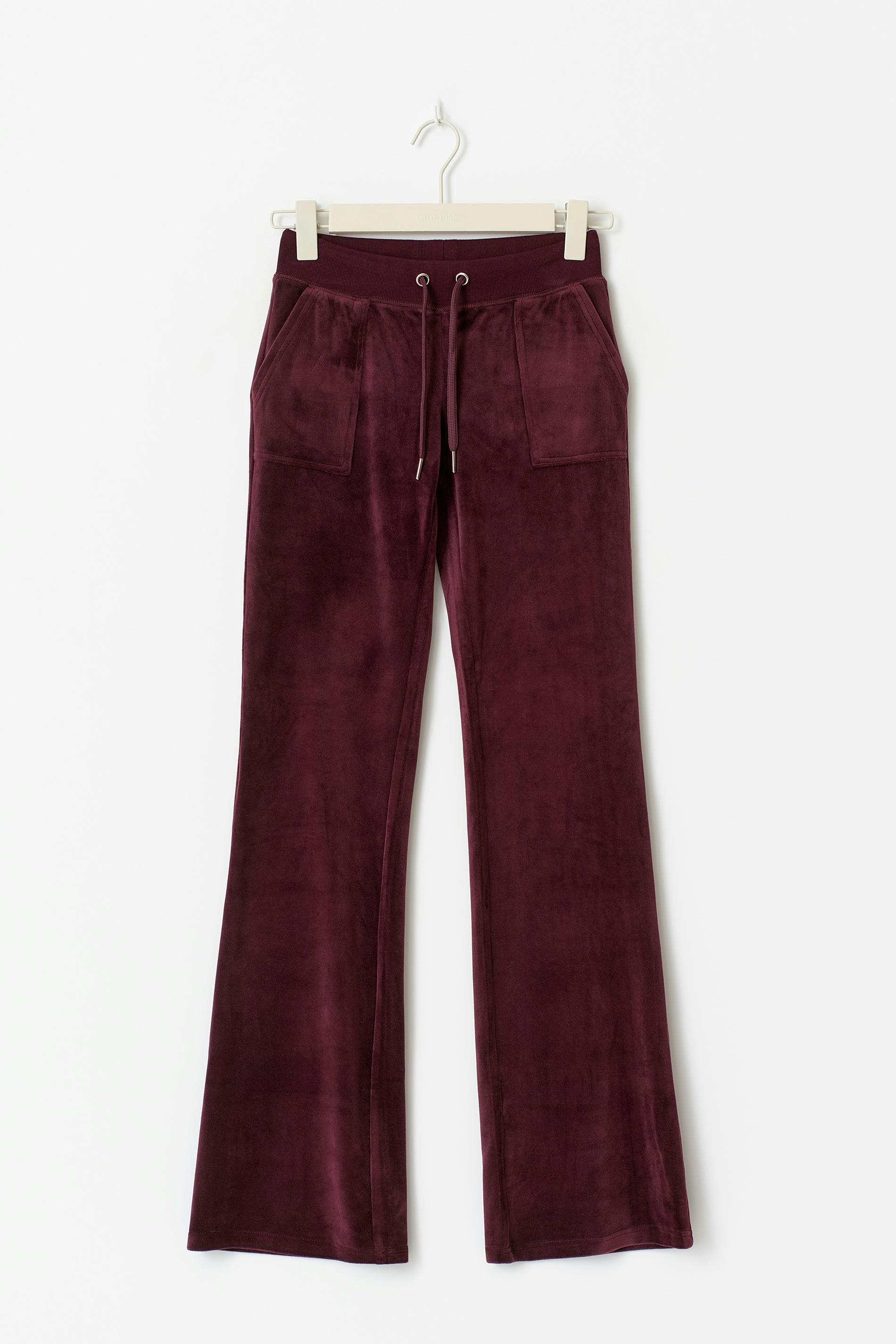 Gina Tricot - 14+ velour trousers tall - homewear - Rouge - XS - Femme