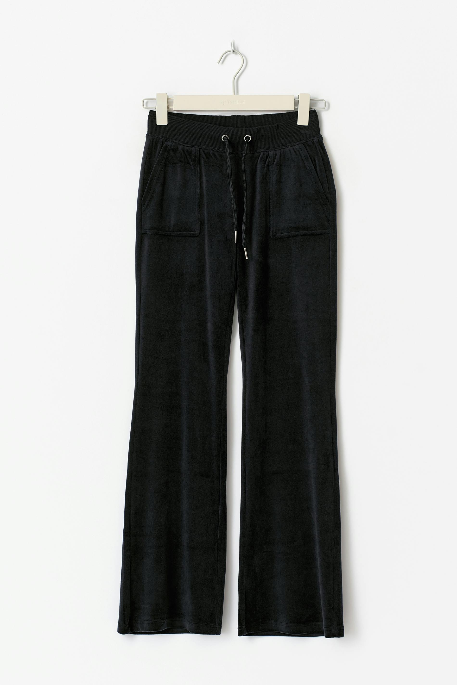 Gina Tricot - 14+ velour trousers tall - homewear - Noir - L - Femme