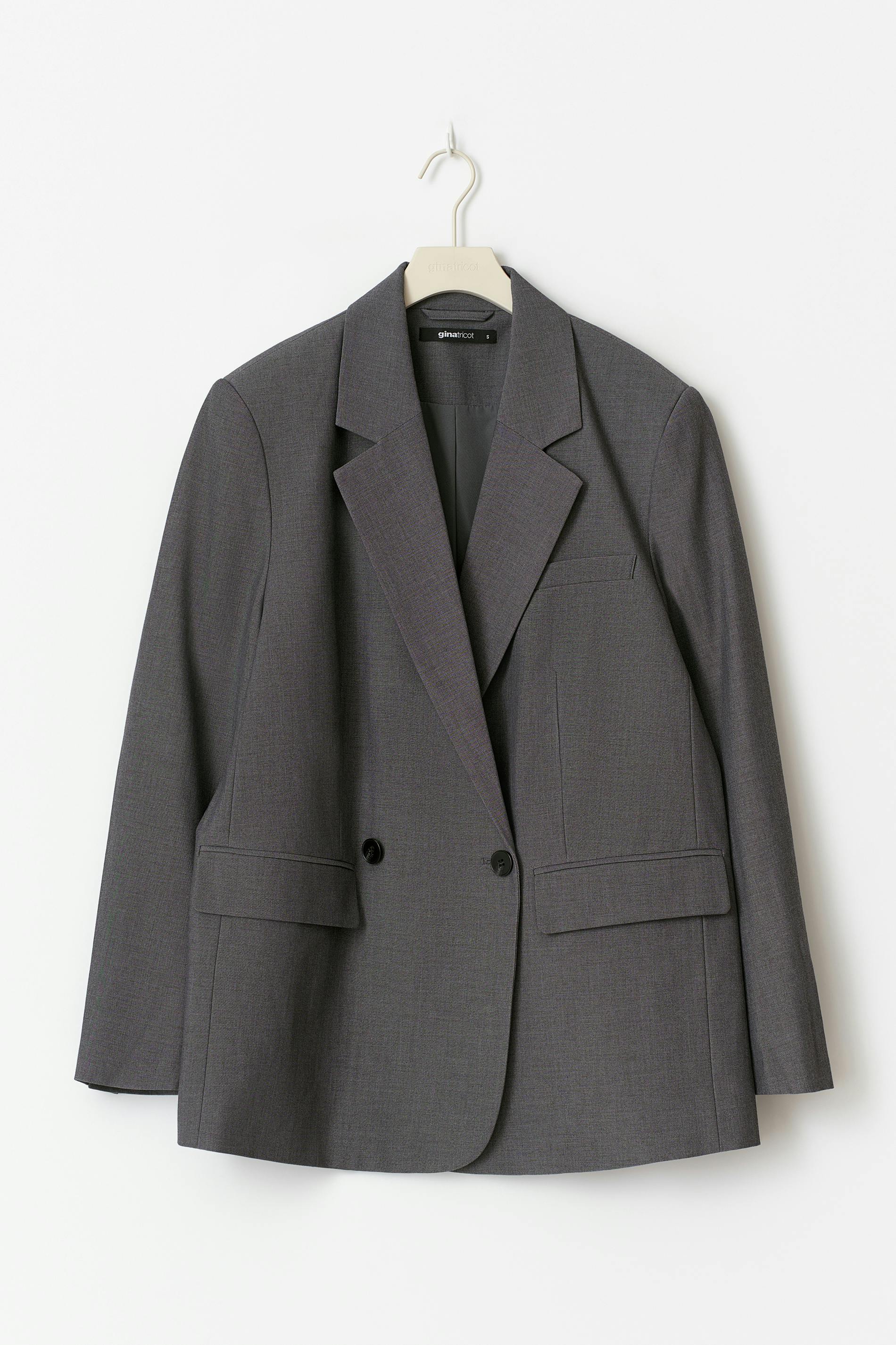 Double breasted blazer Sort Dame Gina Tricot