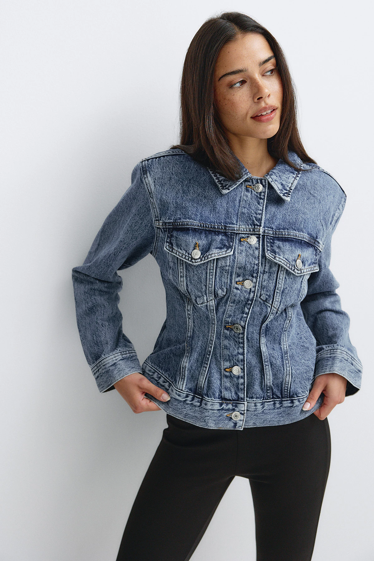 Gina Tricot Shaped denim jacket jackor dam