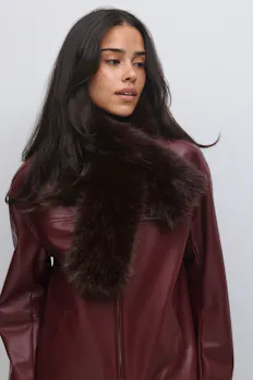 Faux Fur Plush Scarf