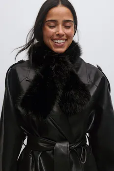 Faux Fur Plush Scarf
