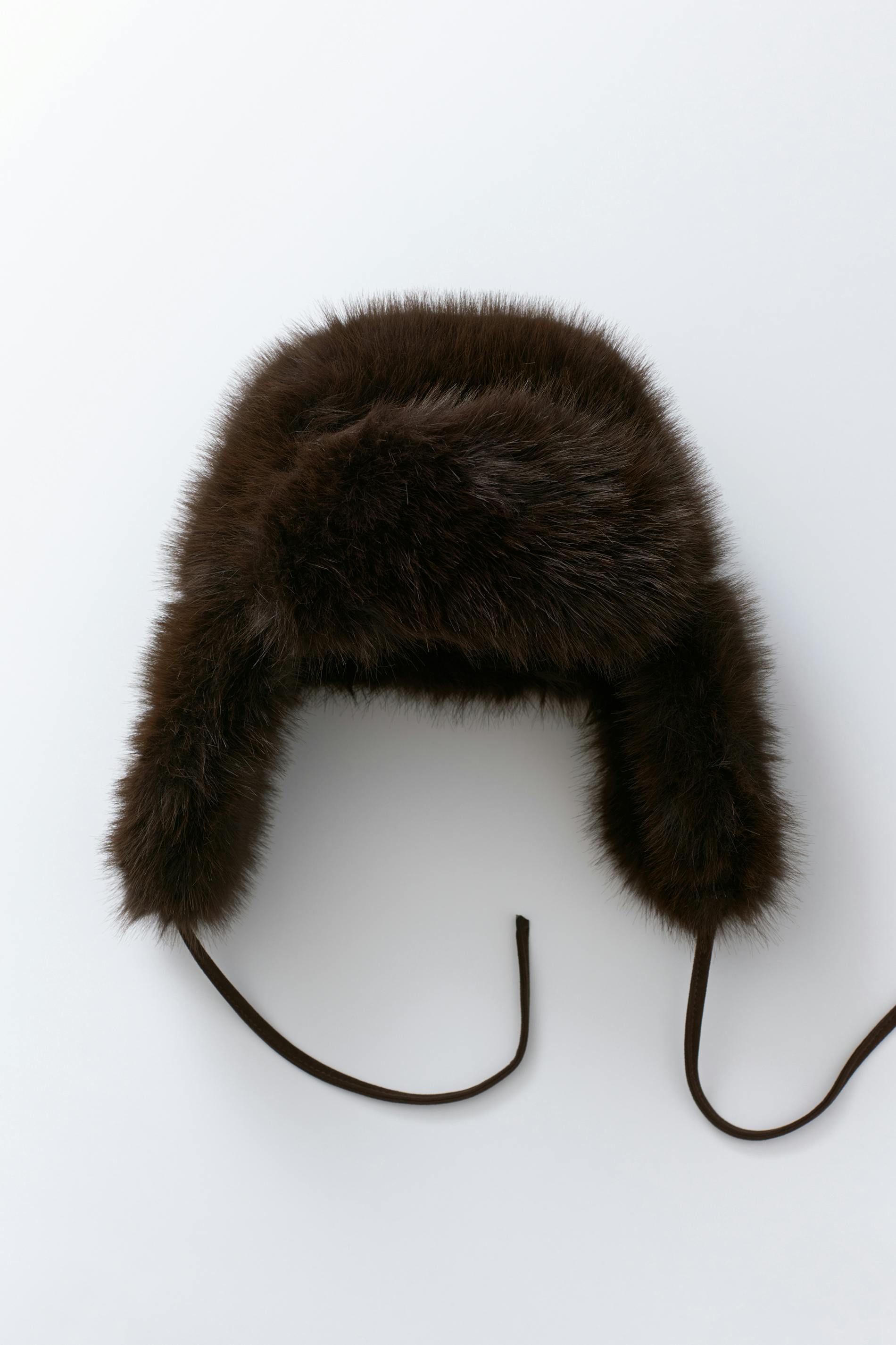 Faux fur trapper hat